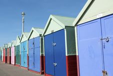 Colored Wooden Beach Huts Royalty Free Stock Photos Colored Wooden Beach Huts Royalty Free Stock Photos