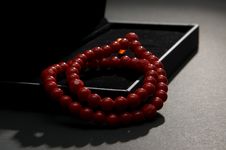 Red Coral Beads Royalty Free Stock Images