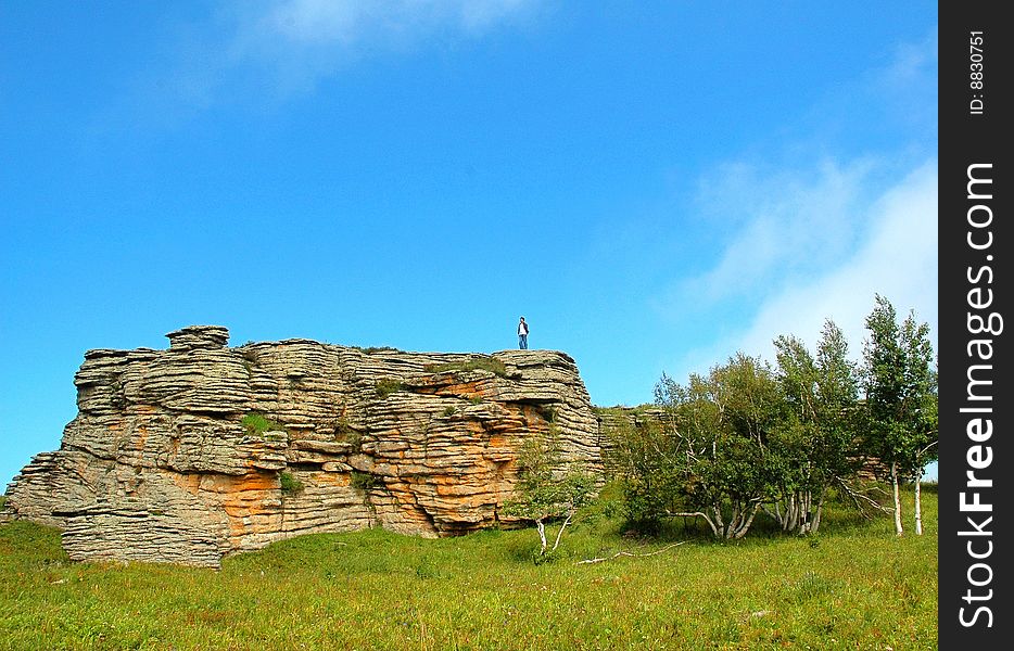 Rock formations in China's Inner Mongolia Ashatu Shilin Geopark