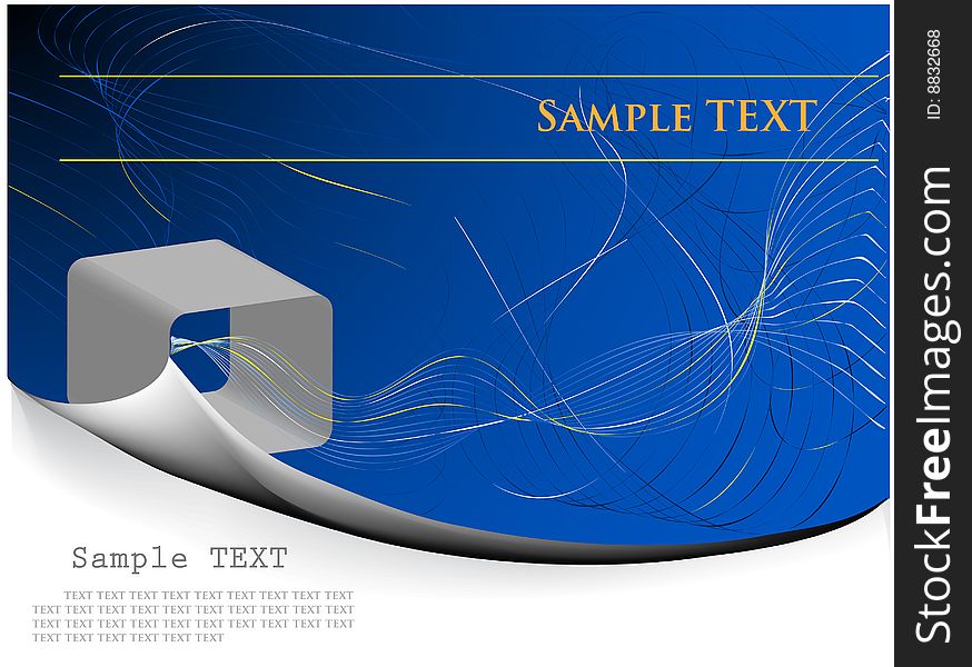 Vector abstract design in blue