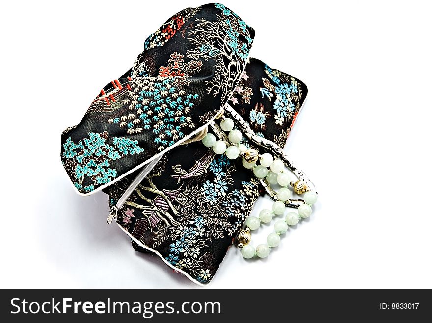 Oriental Jewelry Bag / Holder