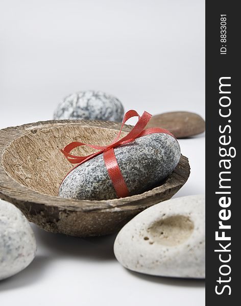 Stone gift and coconut piece
