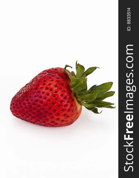 Fresh and tasty strawberry isolated on white background. Fresh and tasty strawberry isolated on white background