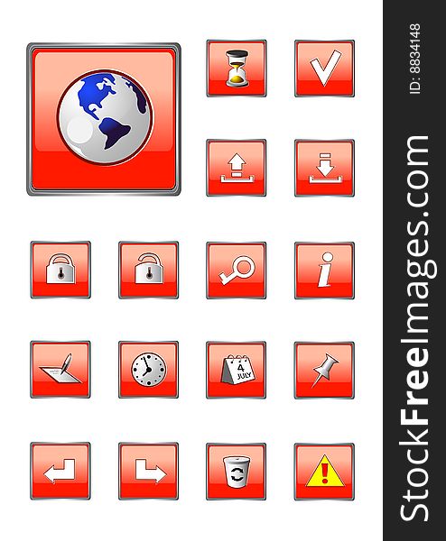 Red Icons Collection Part 2