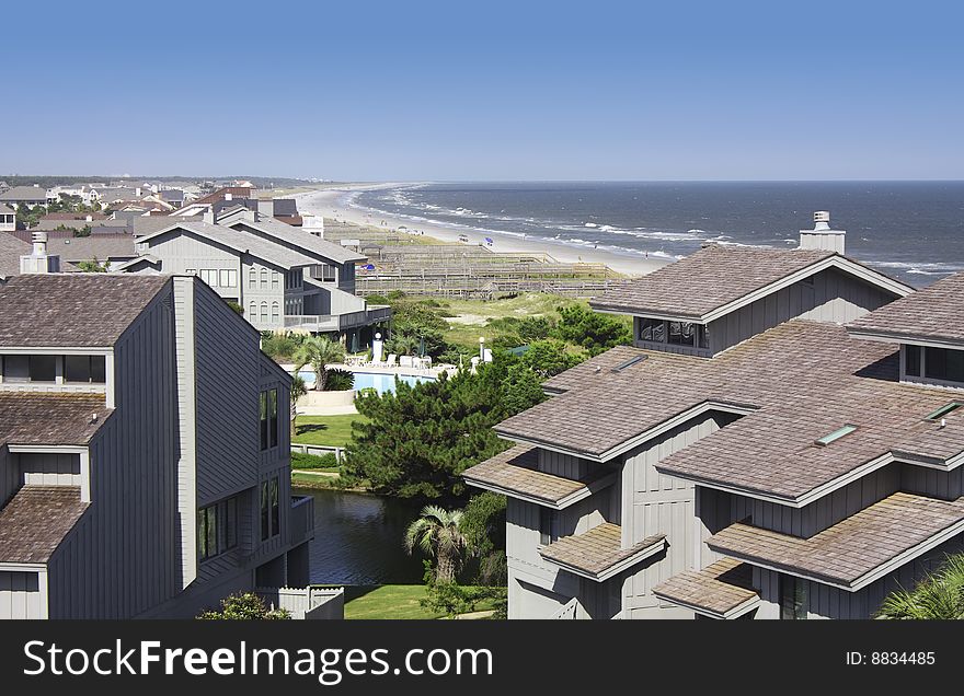 Beachfront condos in South Carolina, U.S.A.