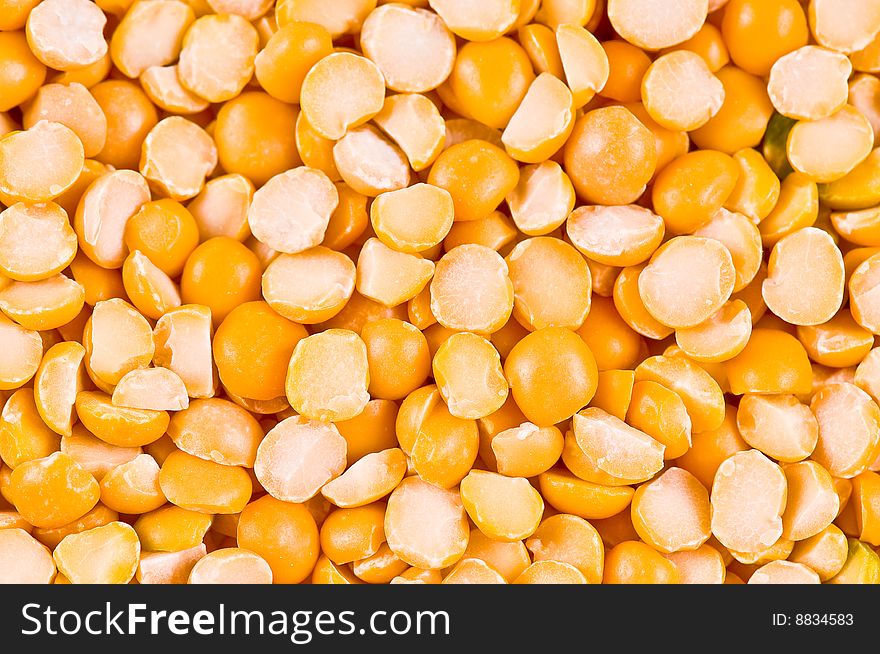 Yellow peas as a background