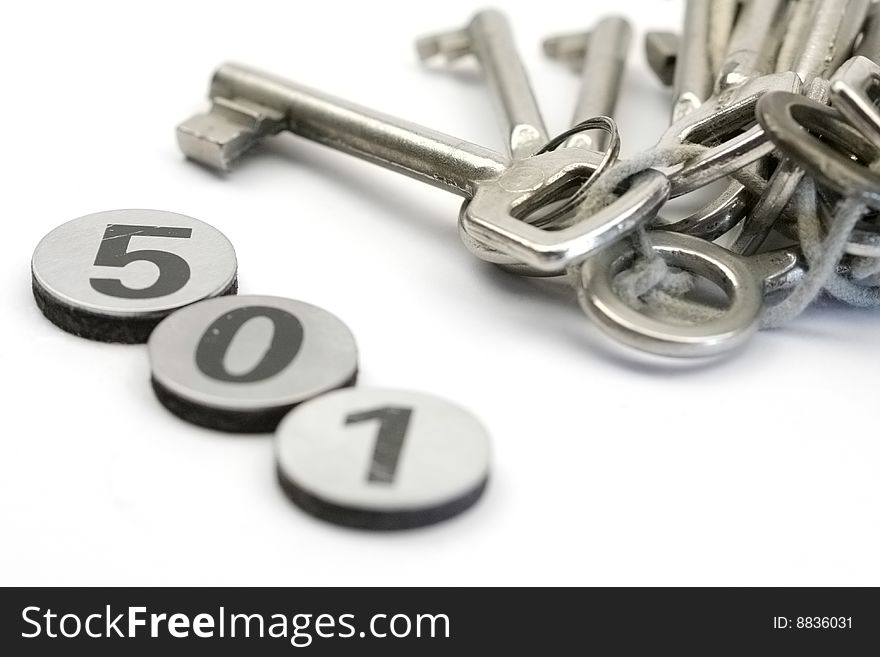 A bunch of keys and numbers