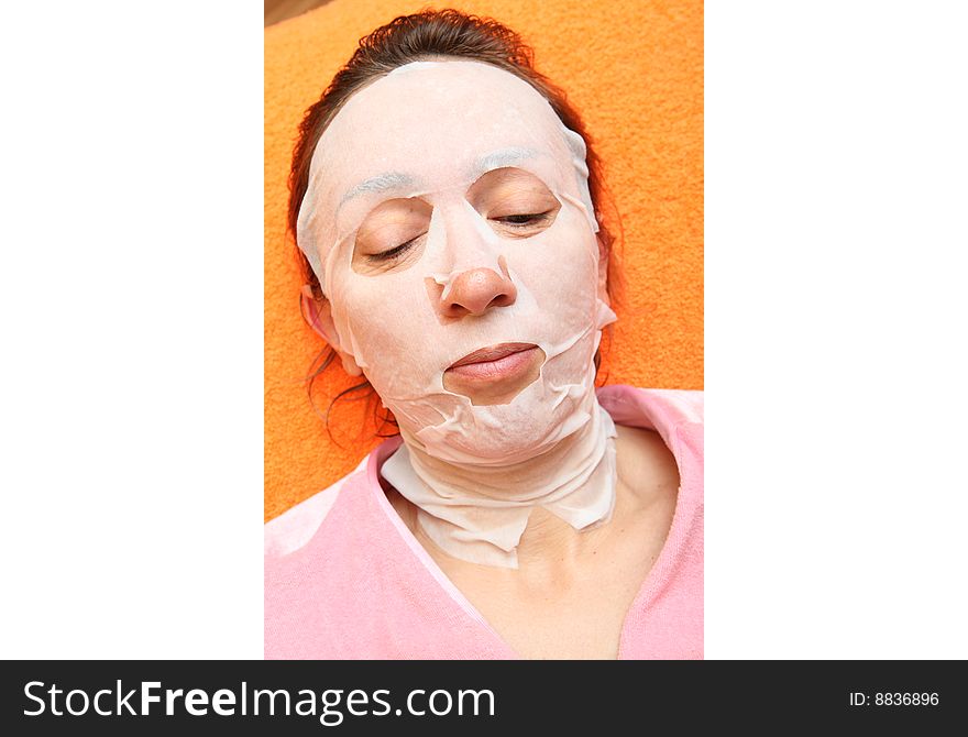 Humidifying cosmetic mask for the person