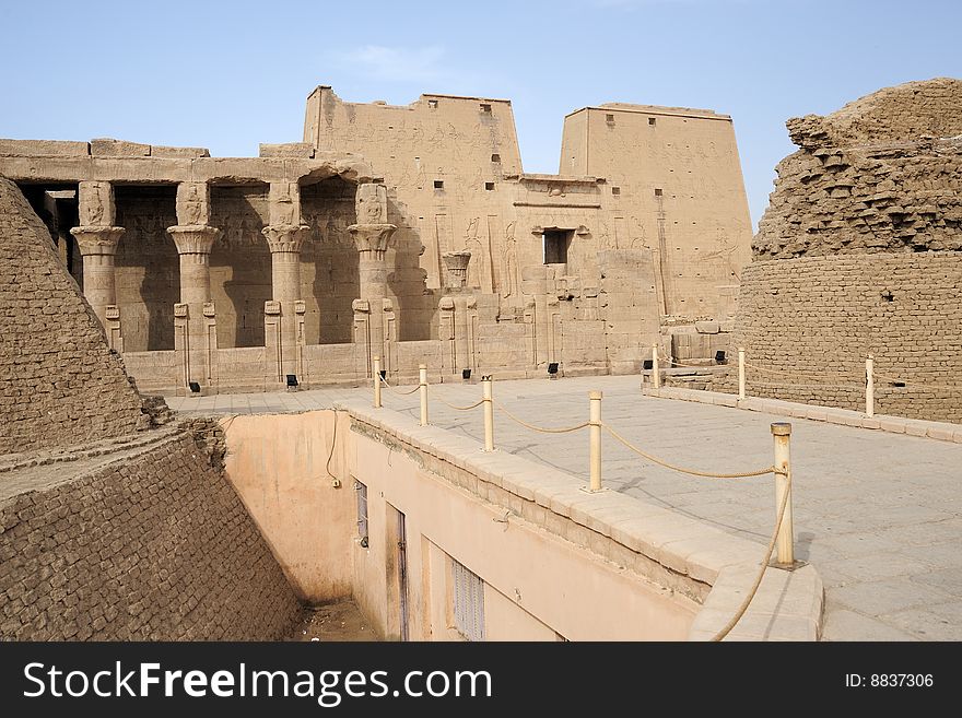 Entrance of the huge Karnak temple in Luxor, Egypt