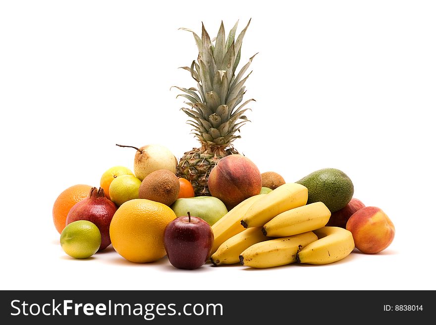 A variety of healthy fruits