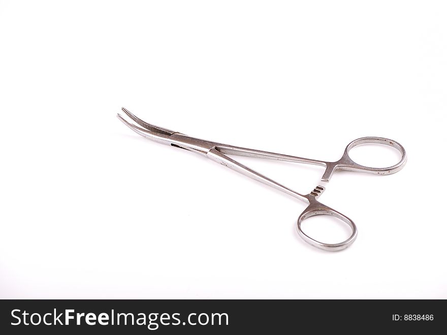 Surgical clip for deduction of slippery and small subjects at performance of actions with patients.