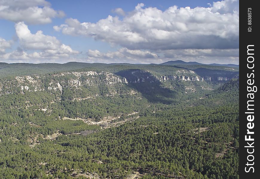 The montain range of Cuenca, Spain