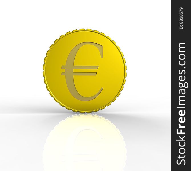 3d euro coin