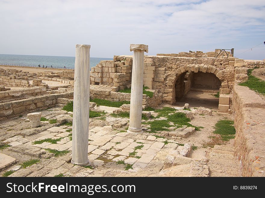 Roman ruins in Caesaria, Israel
