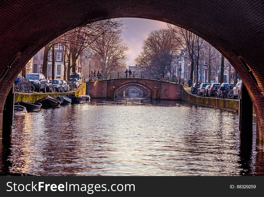 Under Canal Bridge, Amsterdam, Netherlands