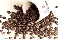 Espresso Coffee Beans Royalty Free Stock Photo