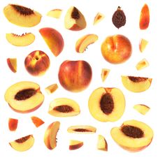 Nectarine Collection Stock Photography