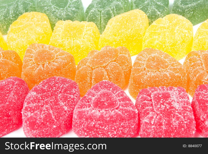 Multicoloured Gumdrops Background