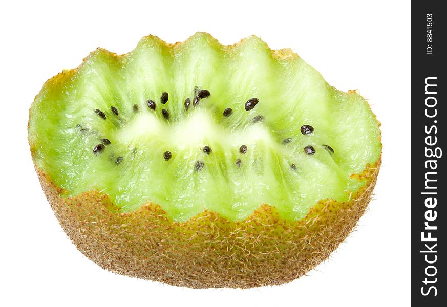 Tropical fruit - kiwi on white