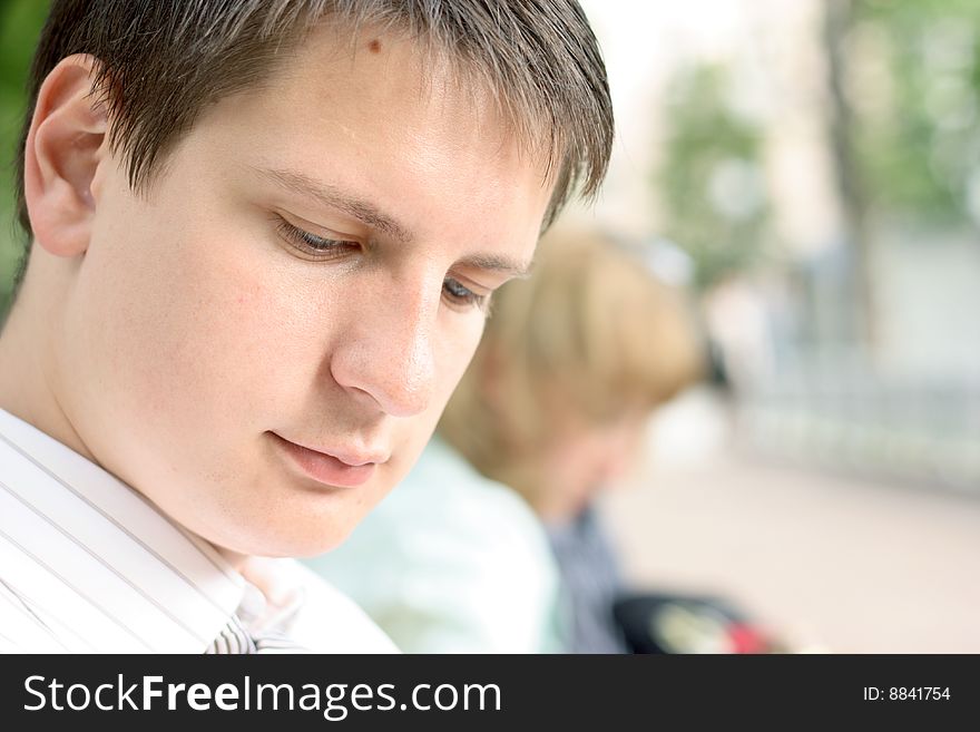 Portrait of the young businessman