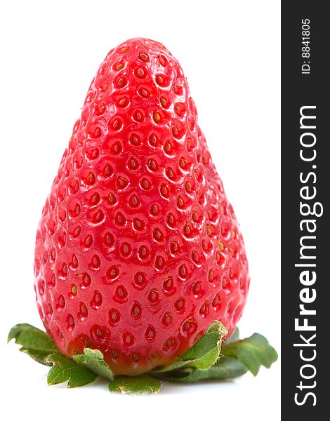 Fresh strawberry isolated on a white