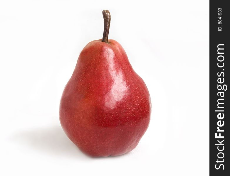 Photo isolated on white background of pear fruit