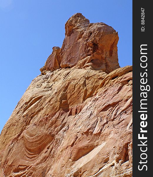 Rock formation found in the Valley of Fire in Nevada. Rock formation found in the Valley of Fire in Nevada.