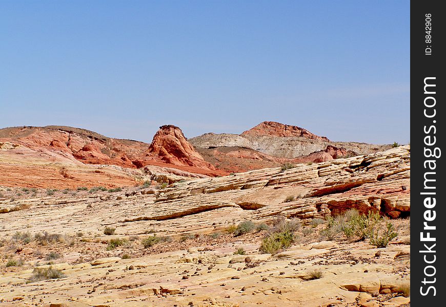Panoramic the Valley of Fire in Nevada. Panoramic the Valley of Fire in Nevada.