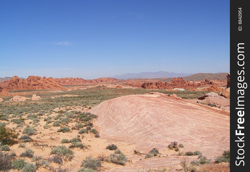 Panoramic the Valley of Fire in Nevada. Panoramic the Valley of Fire in Nevada.