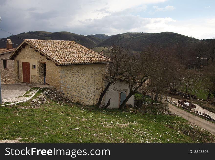 A typical Italian country house in umbria. A typical Italian country house in umbria
