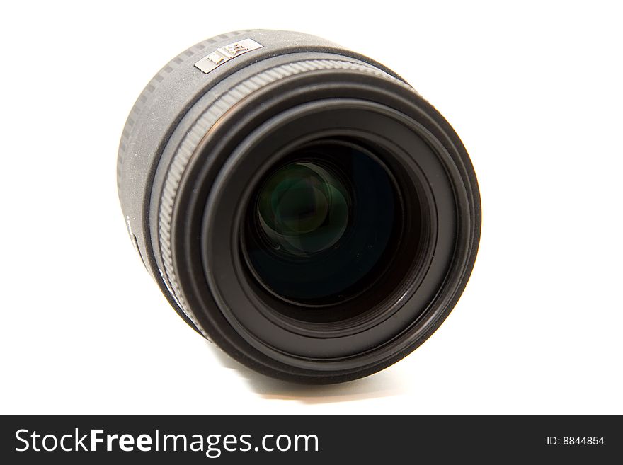 Isolated camera lens 50mm on a white background. Isolated camera lens 50mm on a white background