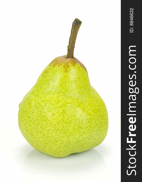 Pears isolated against a white backbround