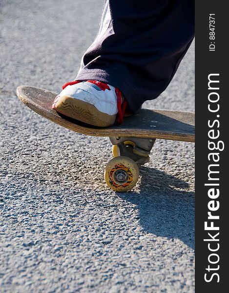 Teenager Skateboarding