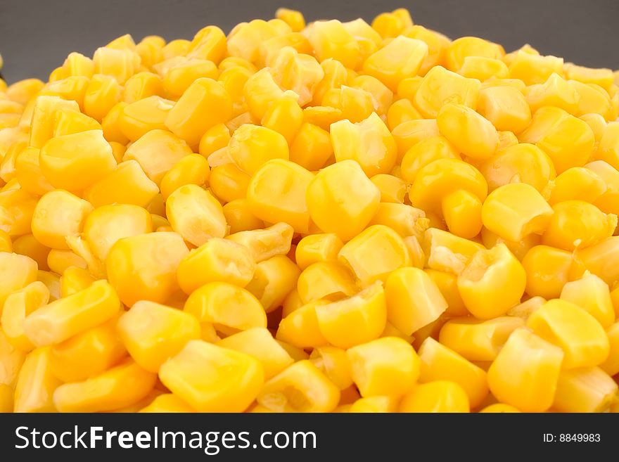 Close up of yellow corn