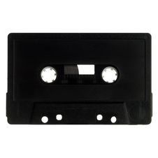 Old Audio Cassette Isolated On White Stock Images