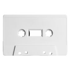 Old Audio Cassette Isolated On White Royalty Free Stock Image