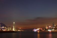 Hong Kong At Night Stock Photos Hong Kong At Night Stock Photos