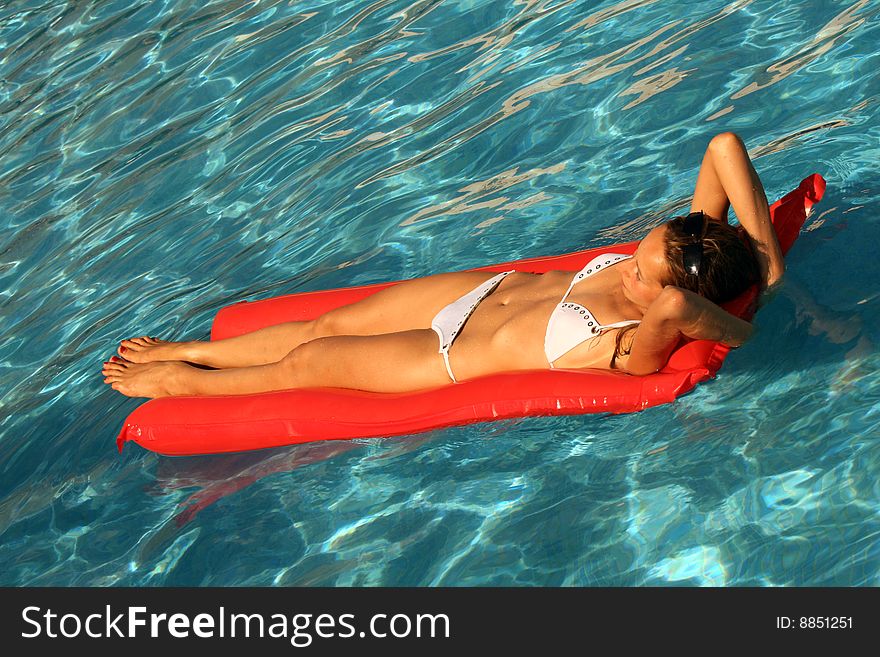 Swimming On An Air Mattress