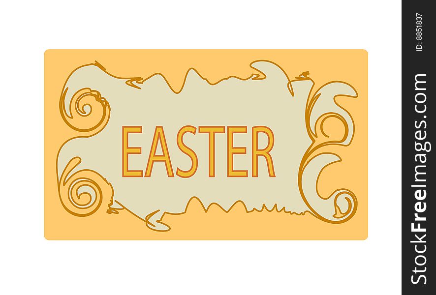 Easter card, invitation for celebrity