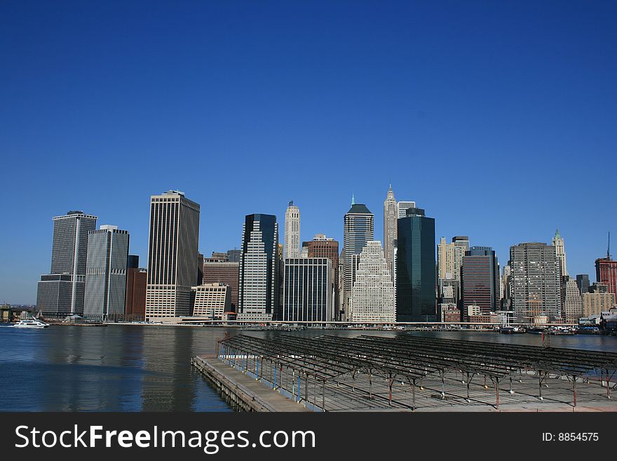Lower Manhattan as seen from Brooklyn Heights. Lower Manhattan as seen from Brooklyn Heights.