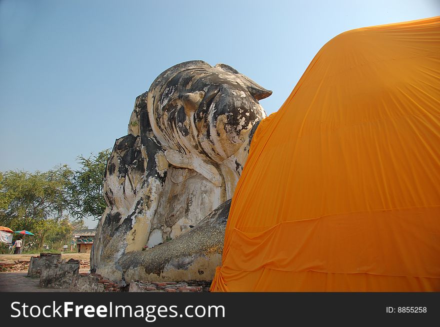 Big Buddha head in Thailand