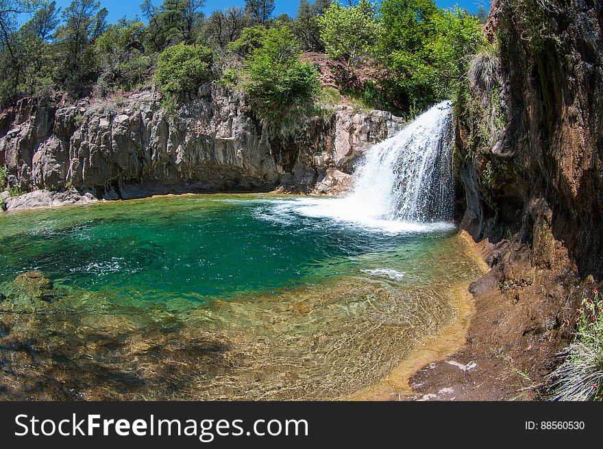 Waterfall Trail On Fossil Creek