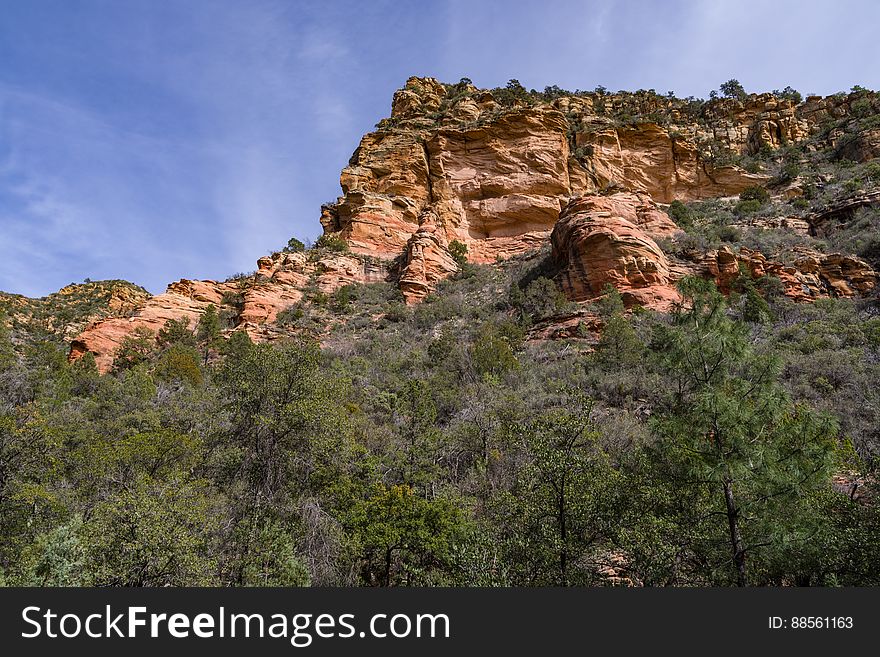 Loy Canyon Trail is west of Sedona, Arizona in Red Rock-Secret Mountain Wilderness. The trail was originally built to move livestock to and from summer pastures above the canyon&#x27;s rim. The trail is easy until it reaches the end of the canyon, where it ascends to meet Secret Mountain Trail. www.fs.usda.gov/recarea/coconino/recarea/?recid=55348