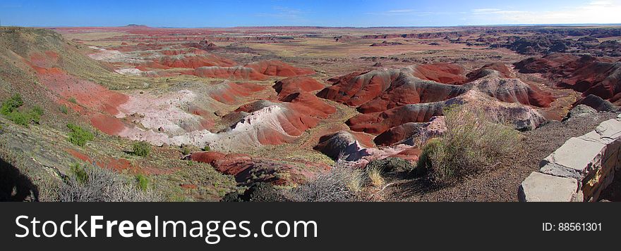 Petrified Forest National Park Panoramic View A Public Domain Dedication