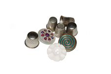 VIntage Thimbles And Buttons Royalty Free Stock Photography VIntage Thimbles And Buttons Royalty Free Stock Photography