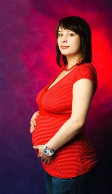 Beautiful Pregnant Woman Royalty Free Stock Photography