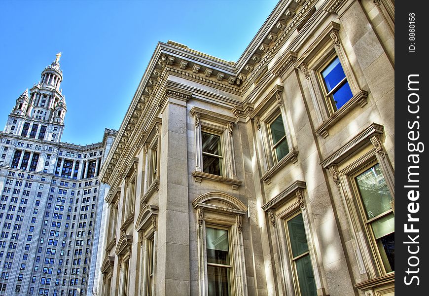 View in High Dynamic Range of City Hall in New York city