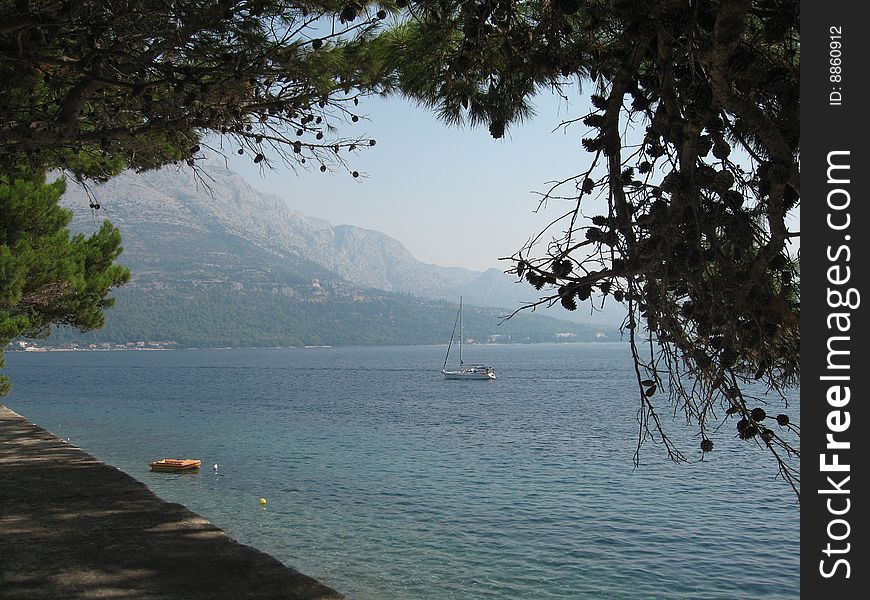 Korcula Town on Korcula Island in Croatia.