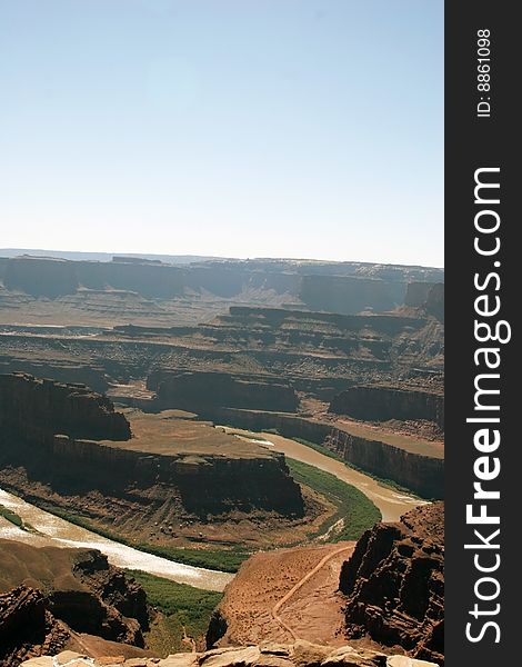 Horse shoe bend at dead horse point. Horse shoe bend at dead horse point