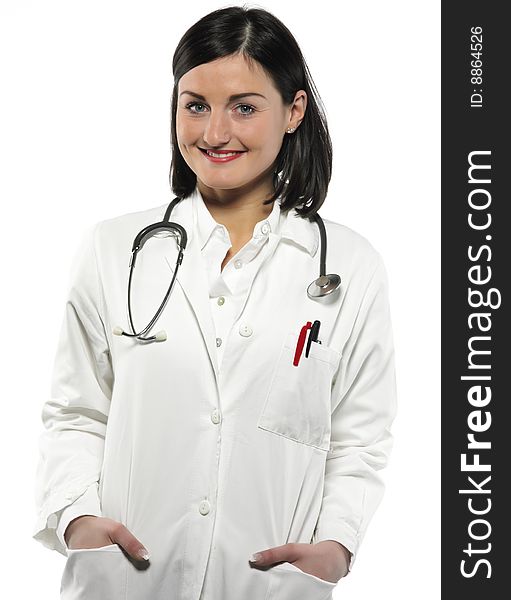 A Female doctor with stethoscope